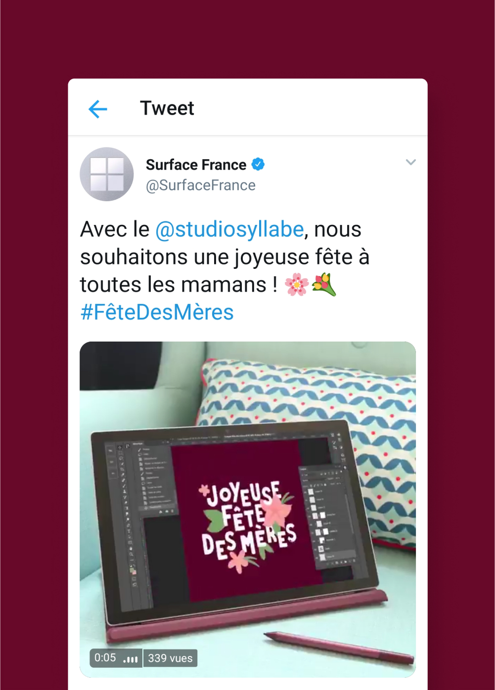 Tweet Surface France